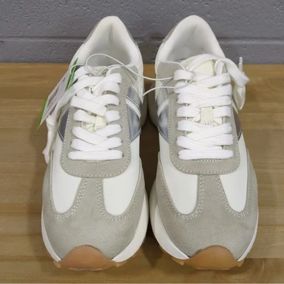 Steve Madden Taupe and Metallic Sneakers-NIB-Women’s size 7 - Picture 4 of 8